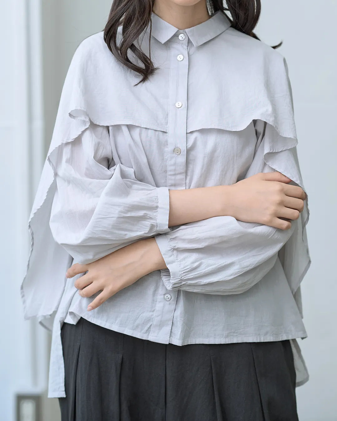 ケープフレアブラウス