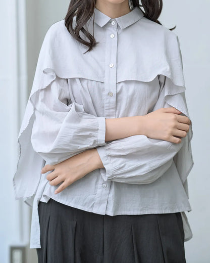 ケープフレアブラウス